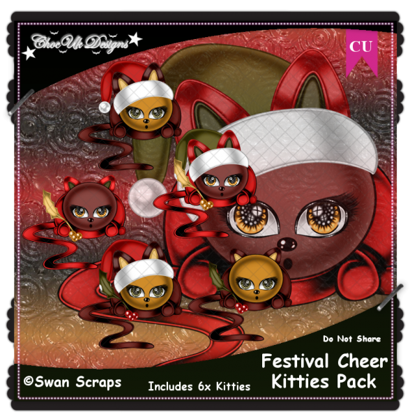 Festival Cheer Kitties CU/PU Pack - Click Image to Close