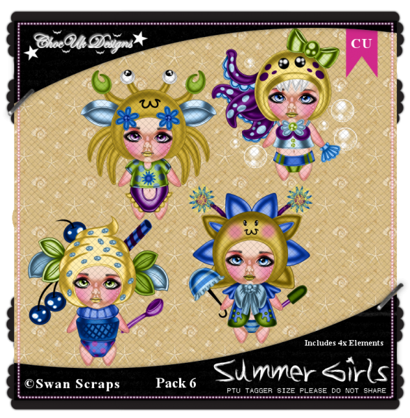 Summer Girls CU/PU Pack 6 - Click Image to Close