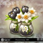 AI - Flowers In Jar - CU003 (CU4PU/PNG/PACK)