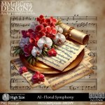 AI - CU4CU - Floral Symphony (CU4CU/PNG)