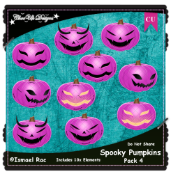 Spooky Pumpkins CU/PU Pack 4