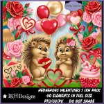 Hedgehogs Valentines 1 IKH Pack