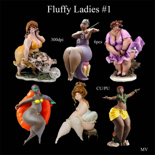 Fluffy Ladies 1 - Click Image to Close