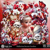 AI - PACKAGE - CU Ballerina Secret Garden (CU4PU/PNG/PACK)