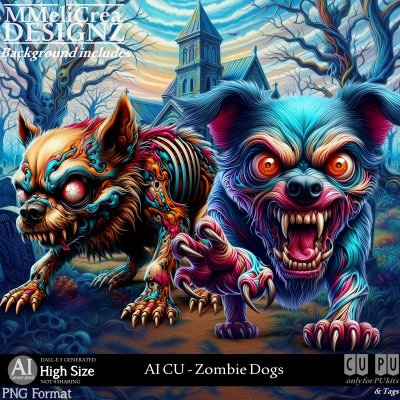 AI - CU Zombie Dogs (CU4PU/PNG)