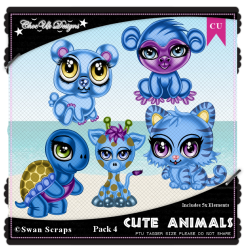 Cute Animals CU/PU Pack 4 Cute Animals CU/PU Pack 4