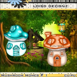 Mushroom Houses 01 - CU/PU