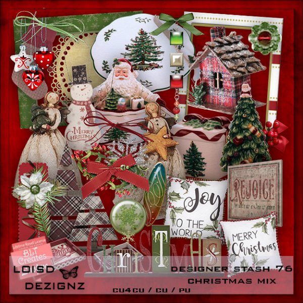 Designer Stash 76 - Christmas Mix - cu4cu / cu / pu - Click Image to Close