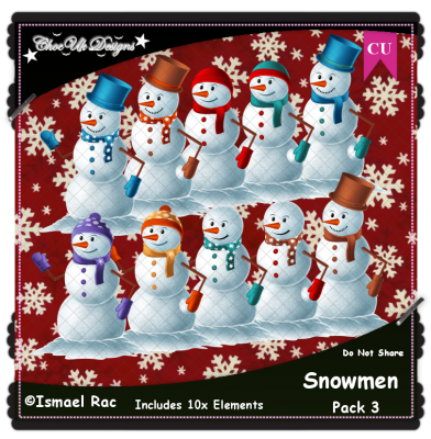 Snowmen Elements CU/PU Pack 3