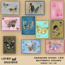 Designer Stash 163 - Butterfly Stamps - CU4CU/CU/PU