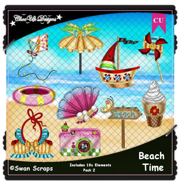 Beach Time Elements CU/PU Pack 2 - Click Image to Close