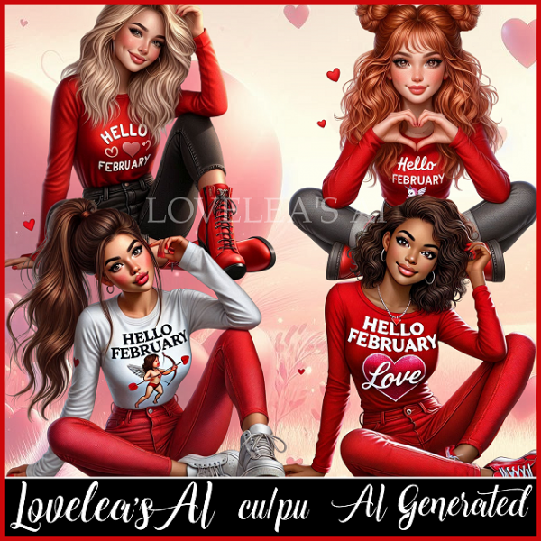 HELLO FEBRUARY RED PACK - Click Image to Close