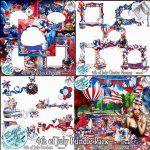 4TH OF JULY SCRAP KIT BUNDLE - TAGGER SIZE by Disyas