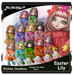 Easter Lily CU/PU Pack 4