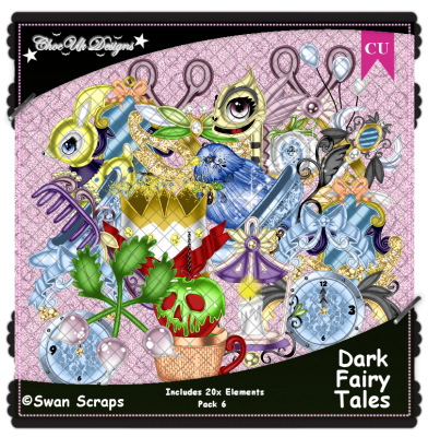 Dark Fairy Tales Elements CU/PU Pack 6