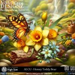 AI - CU Honey Teddy Bear (CU4PU/PNG)