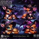 AI - Witch Fallow Deers - CU001 (CU4PU/PNG)  AI - Witch Fallow Deers - CU001 (CU4PU/PNG)