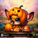 AI - Pumpkin Fallow Deers - CU001 (CU4PU/PNG)