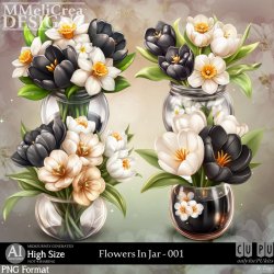 AI - Flowers In Jar - CU001 (CU4PU/PNG/PACK)