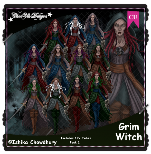 Grim Witch CU/PU Pack 1 - Click Image to Close