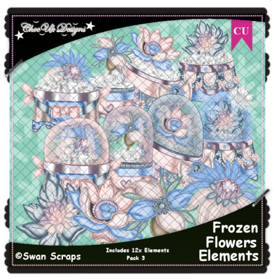 Frozen Flowers Elements CU/PU Pack 3