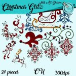 Christmas Glitz Element pack
