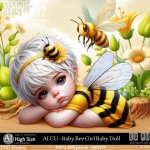 AI - CU Baby Bee Girl Baby Doll (CU4PU/PNG)