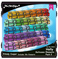Holly Suitcases Elements CU/PU Pack 2