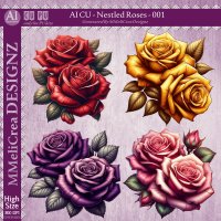 AI - Nestled Roses - CU001 (CU4PU/PNG)