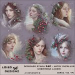 Designer Stash 260 - Artsy Overlays - Christmas Ladies