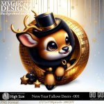 AI - New Year Fallow Deers - CU001 (CU4PU/PNG)