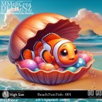 AI - Beach Fun Fish - CU001 (CU4PU/PNG)