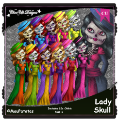 Lady Skull CU/PU Pack 1