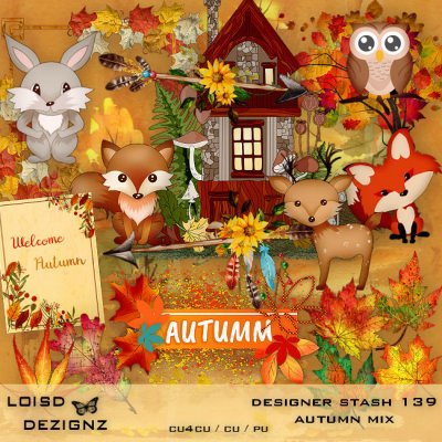 Designer Stash 139 - Autumn Mix - cu4cu/cu/pu