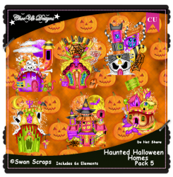 Haunted Halloween Homes Elements CU/PU Pack 5
