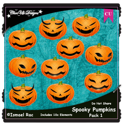 Spooky Pumpkins CU/PU Pack 1