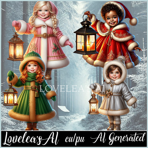 GIRLS AND LANTERNS PACK - Click Image to Close