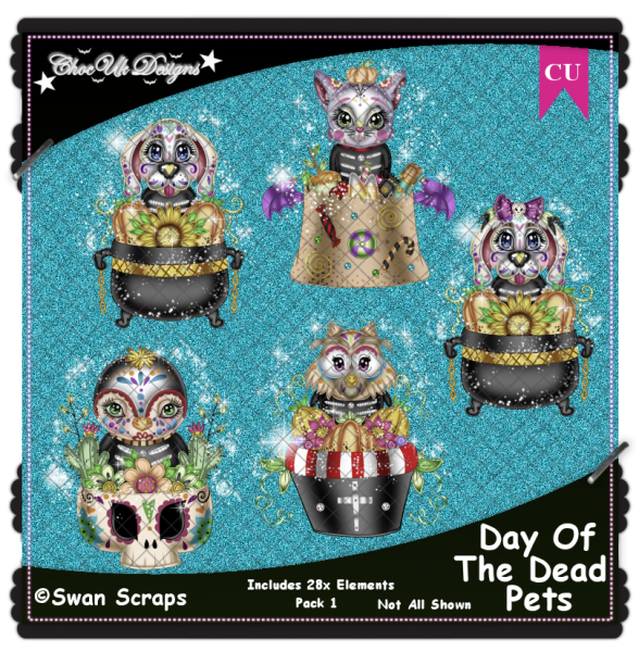 Day Of The Dead Pets CU/PU Pack - Click Image to Close