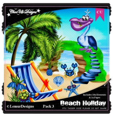 Beach Holiday CU/PU Pack 3