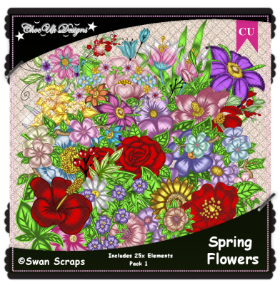 Spring Flowers Elements CU/PU Pack 1