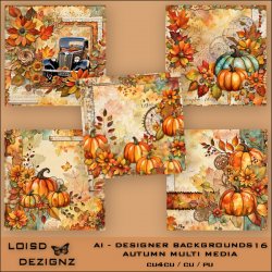 AI Designer Backgrounds 16 - Autumn Multi Media - cu4cu/cu/pu