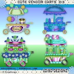 Cute Vendor Carts 03 - CU/PU