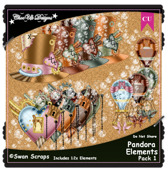 Pandora Elements CU/PU Pack 1 - Click Image to Close