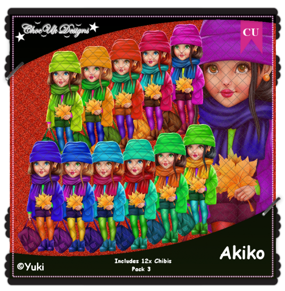 Akiko CU/PU Pack 3 - Click Image to Close