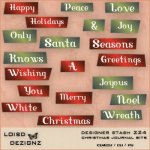 Designer Stash 224 - Christmas Journal Bits - cu4cu/cu/pu