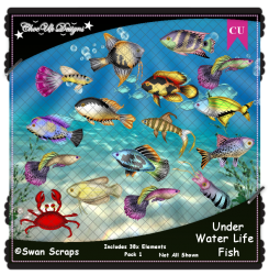 Under Water Life Fish Elements CU/PU Pack