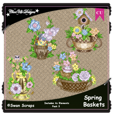 Spring Baskets Elements CU/PU Pack 3