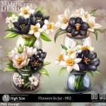 AI - Flowers In Jar - CU002 (CU4PU/PNG/PACK)