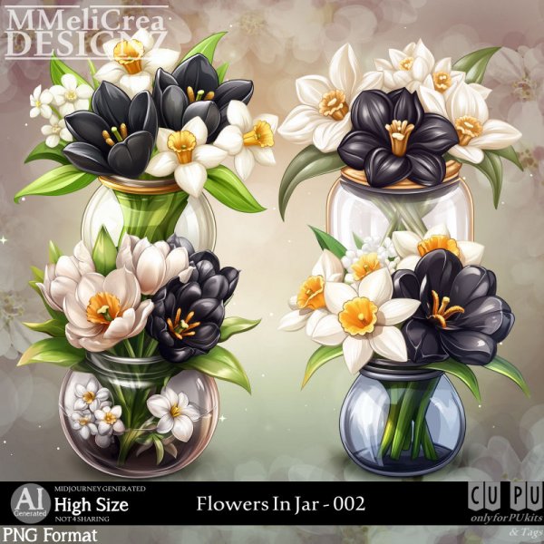 AI - Flowers In Jar - CU002 (CU4PU/PNG/PACK) - Click Image to Close