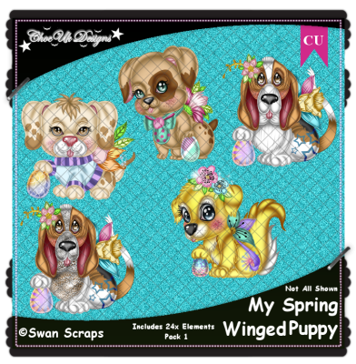 My Spring Winged Puppy Elements CU/PU Pack